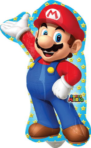 Globo Metálico Mini Shape Mario Bros