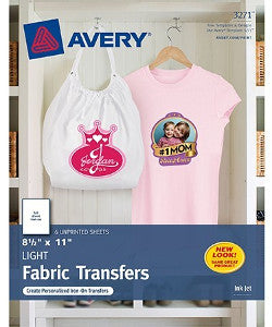 Papel Transfer Avery Blanco C/6