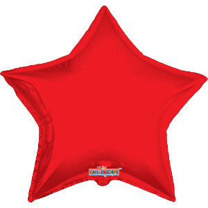 Globo Metálico 4S Estrella Rojo