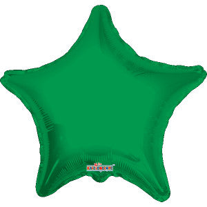 Globo Metálico 4S Estrella Verde Bandera