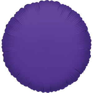 Globo Metálico 18H Círculo Morado Sólido