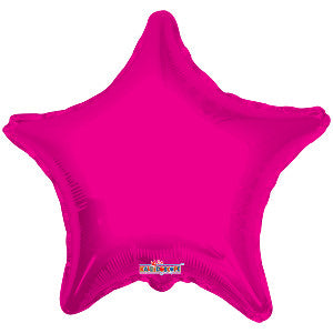 Globo Metálico 9 Estrella Magenta