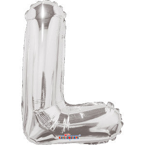 Globo MetÌÁlico Mini SHP Letra L Plata