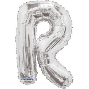 Globo Metálico Super SHP Letra R Plata – Tuksonora