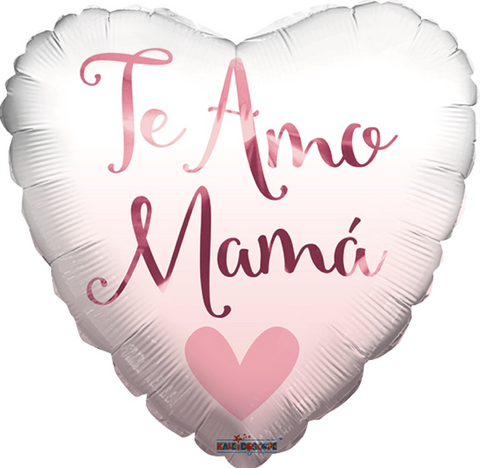 Globo Metálico 18H Te Amo Mama Corazón