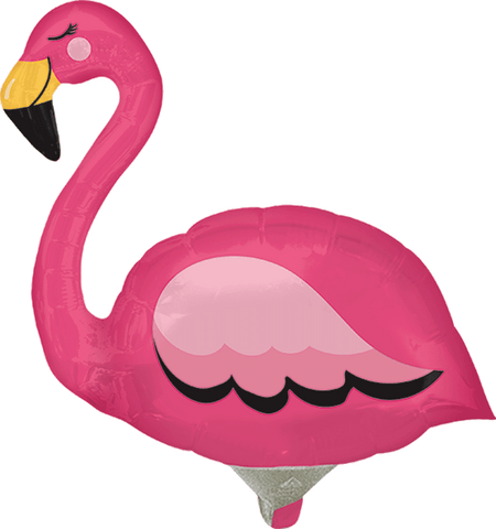 Globo Metálico Mini Shape Flamingo
