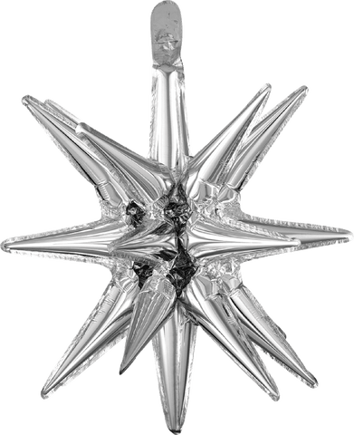 Globo MetÌÁlico 18S Magic Star Small Silver
