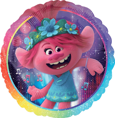 Globo Metálico 17C Trolls World Tour