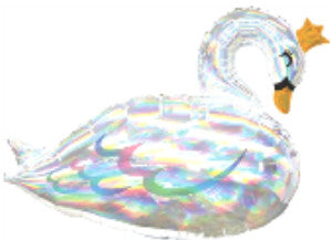 Globo MetÌÁlico Super SHP Iridescent Swan