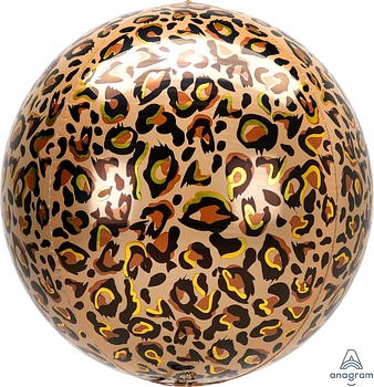 Globo Metálico Orbz Leopard Print