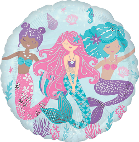 Globo Metálico 17C Shimmering Mermaid