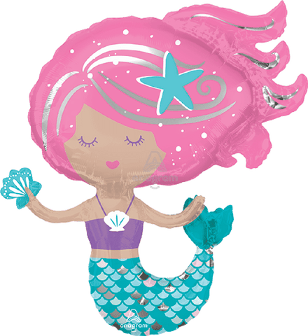 Globo Metálico Super SHP Shimmering Mermaid