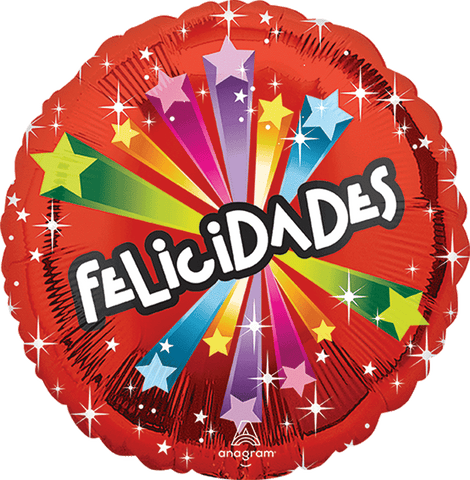 Globo Metálico 17C Felicidades Estrellas