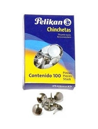Chinchetas Pelikan Niquelada C/100