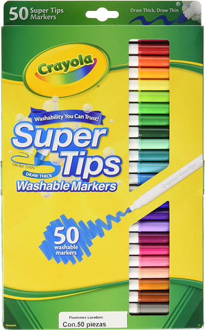 Plumon Crayola Delgado Super Tips C/50
