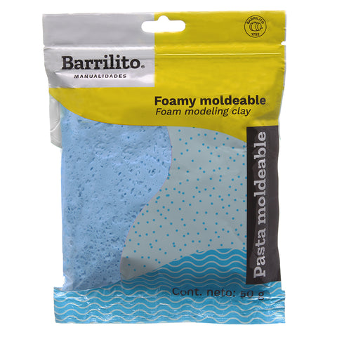 Foamy Moldeable Barrilito 50Grs. Azul Cielo