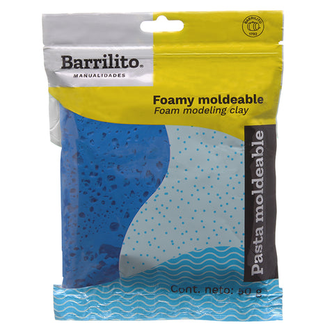 Foamy Moldeable Barrilito 50 Grs. Azul Rey