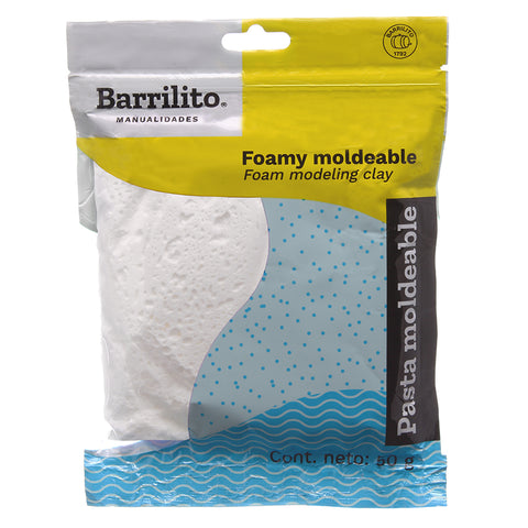 Foamy Moldeable Barrilito 50 Grs. Blanco