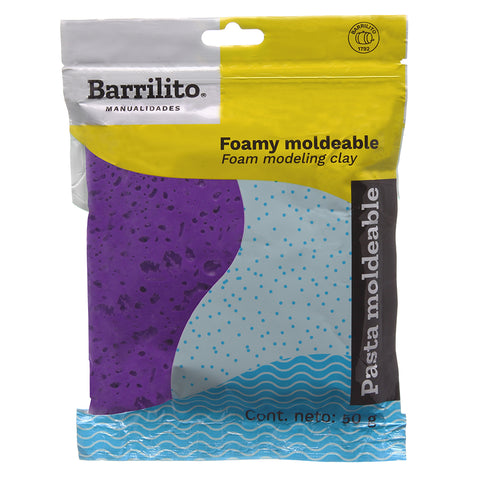 Foamy Moldeable Barrilito 50 Grs. Morado