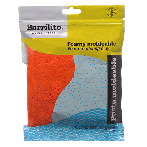 Foamy Moldeable Barrilito 50 Grs. Naranja