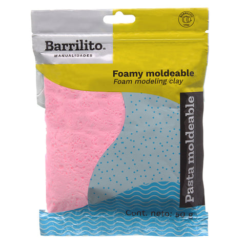 Foamy Moldeable Barrilito 50 Grs. Rosa Pastel