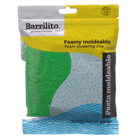 Foamy Moldeable Barrilito 50 Grs. Verde Bandera