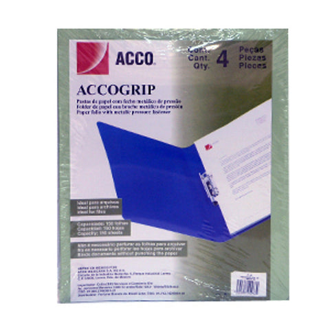 Folder Palanca Accogrip Carta C/4 Verde Obscuro