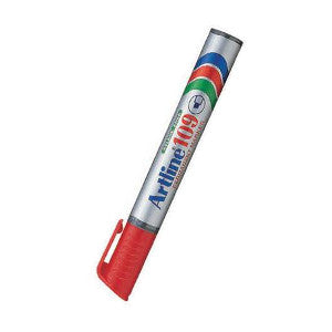 Marcador Permanente Artline 109 Rojo C/12