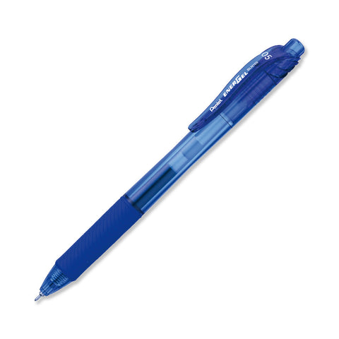 Bolígrafo Pentel Energel X Retractil 0.5MM Azul BLN105 C/12