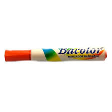 Marcador Agua Bacolor Naranja C/12