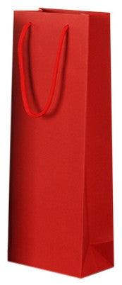 Bolsa Kraft Lisa Botella Color Rojo