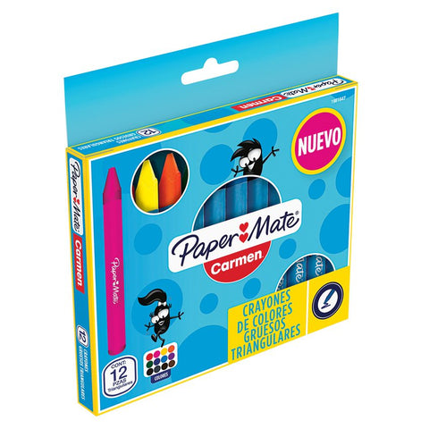 Crayon Paper Mate C/12 Jumbo Triangular