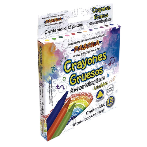 Crayon Pascua C/12 Jumbo Triangular