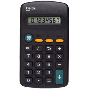 Calculadora Delta Bolsillo 8 Díg 7786
