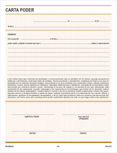 Carta Poder Seguridad 1055 C/5