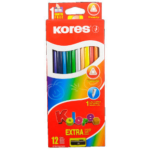 Colores Kores C/12 Largos Triangular 93312