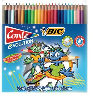 Colores Bic Grafito Conte C/24