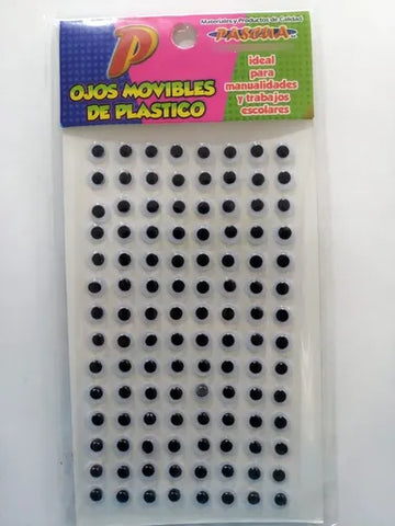 Ojitos Moviles Pascua C/Adhesivo C/112 8MM