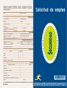 Solicitud De Empleo seguridad C/3