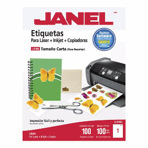Etiqueta Laser Janel J-5165 216X279 Carta C/25