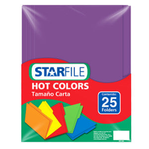 Folder Starfile Carta C/25 Morado