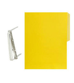 Folder C/Broche Carta Amarillo C/10