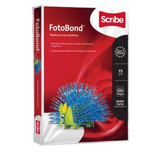 Papel Fotobond 75gr Doble Carta C/500
