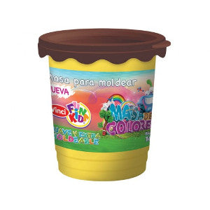 Plastilina Vinci Fun Kids Bote 140 Grs. Café