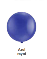 Globo Payaso #24 Redondo C/3 Azul Royal