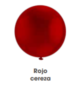 Globo Payaso #24 Redondo C/3 Rojo