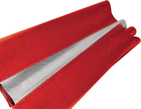 Papel Gofrado Metálico Galas C/10 Rojo