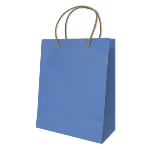 Bolsa Kraft Lisa Grande Color Azul Cielo