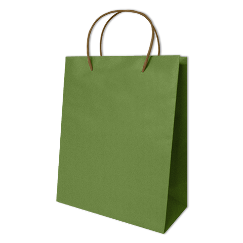 Bolsa Kraft Lisa Grande Color Verde Limón