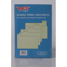 Guía Archivo Baco T/Carta